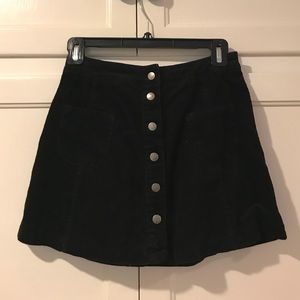 Brandy Melville Corduroy, Button-down Skirt